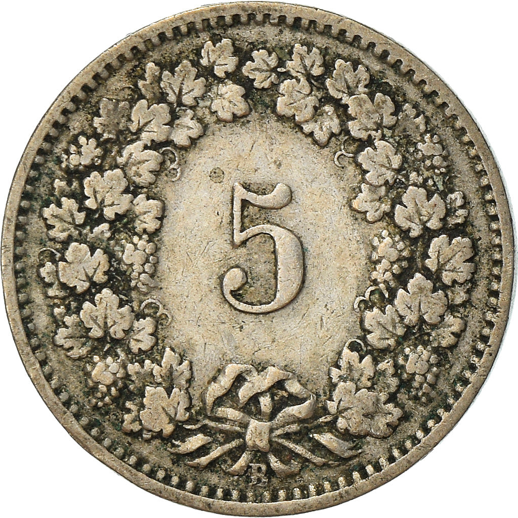 Monnaie, Suisse, 5 Rappen, 1901, Bern, TB+, Copper-nickel, KM:26
