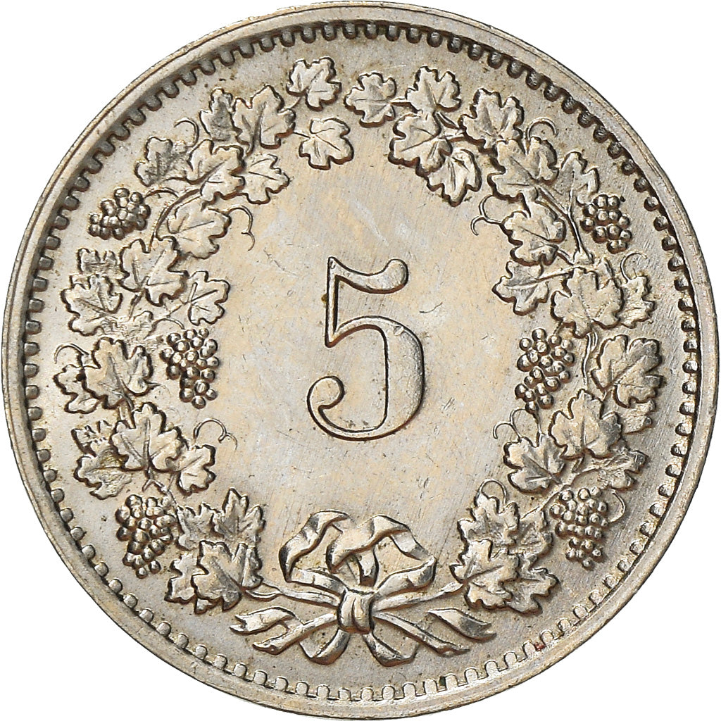 Moneta, Svizzera, 5 Rappen, 1970, Bern, BB+, Rame-nichel, KM:26