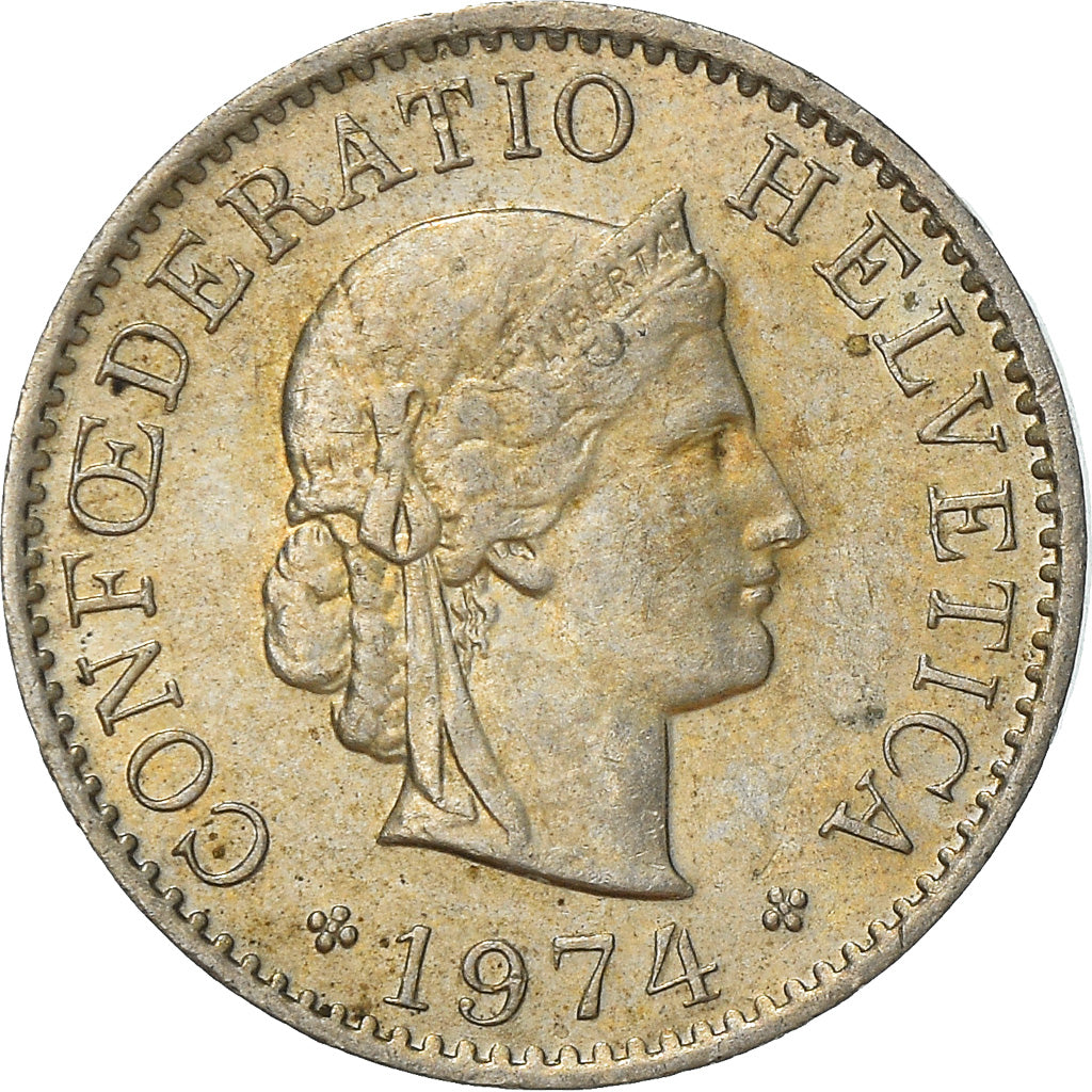 Monnaie, Suisse, 5 Rappen, 1974, Bern, TB+, Copper-nickel, KM:26