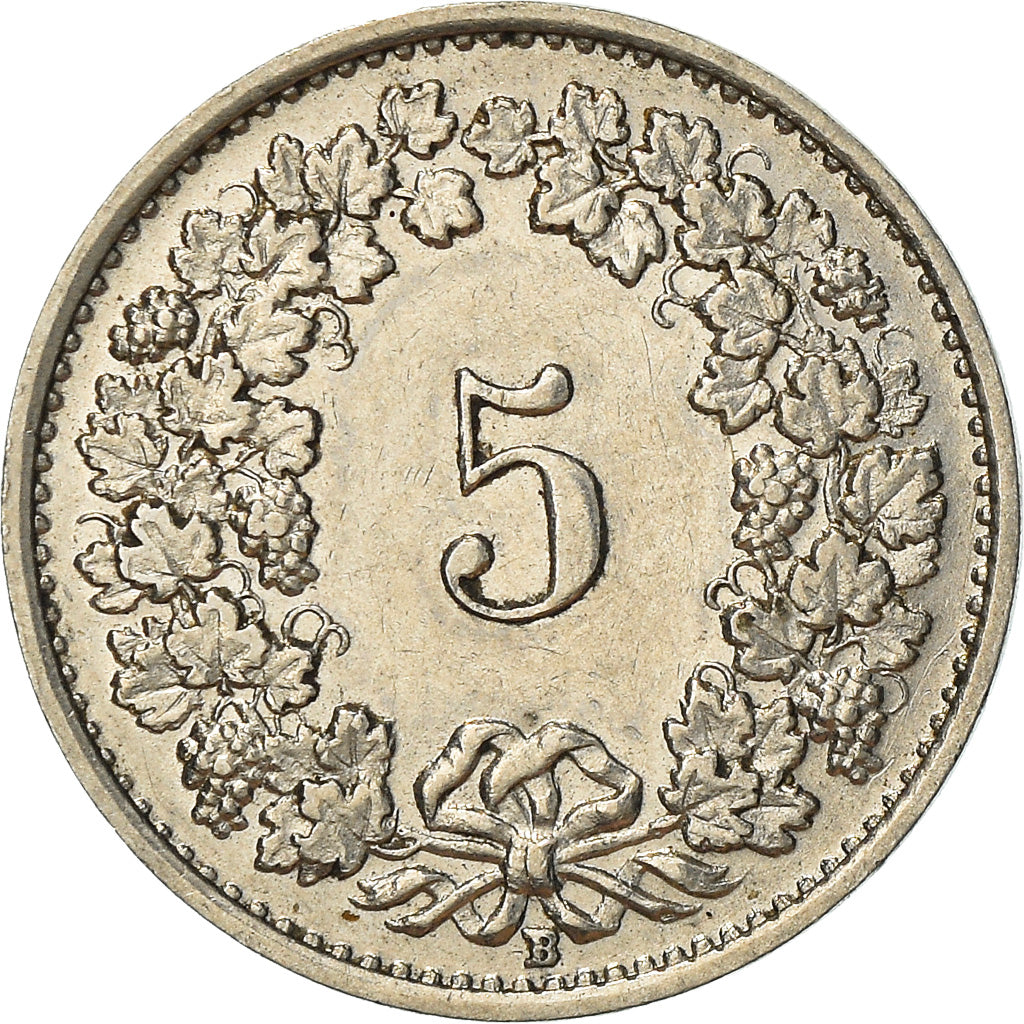 Monnaie, Suisse, 5 Rappen, 1934, Bern, TB+, Nickel, KM:26b