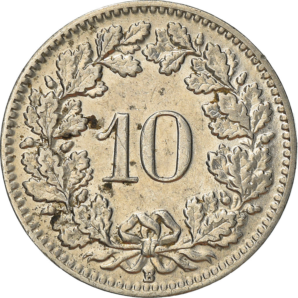 Moneta, Svizzera, 10 Rappen, 1939, Bern, MB+, Nichel, KM:27b