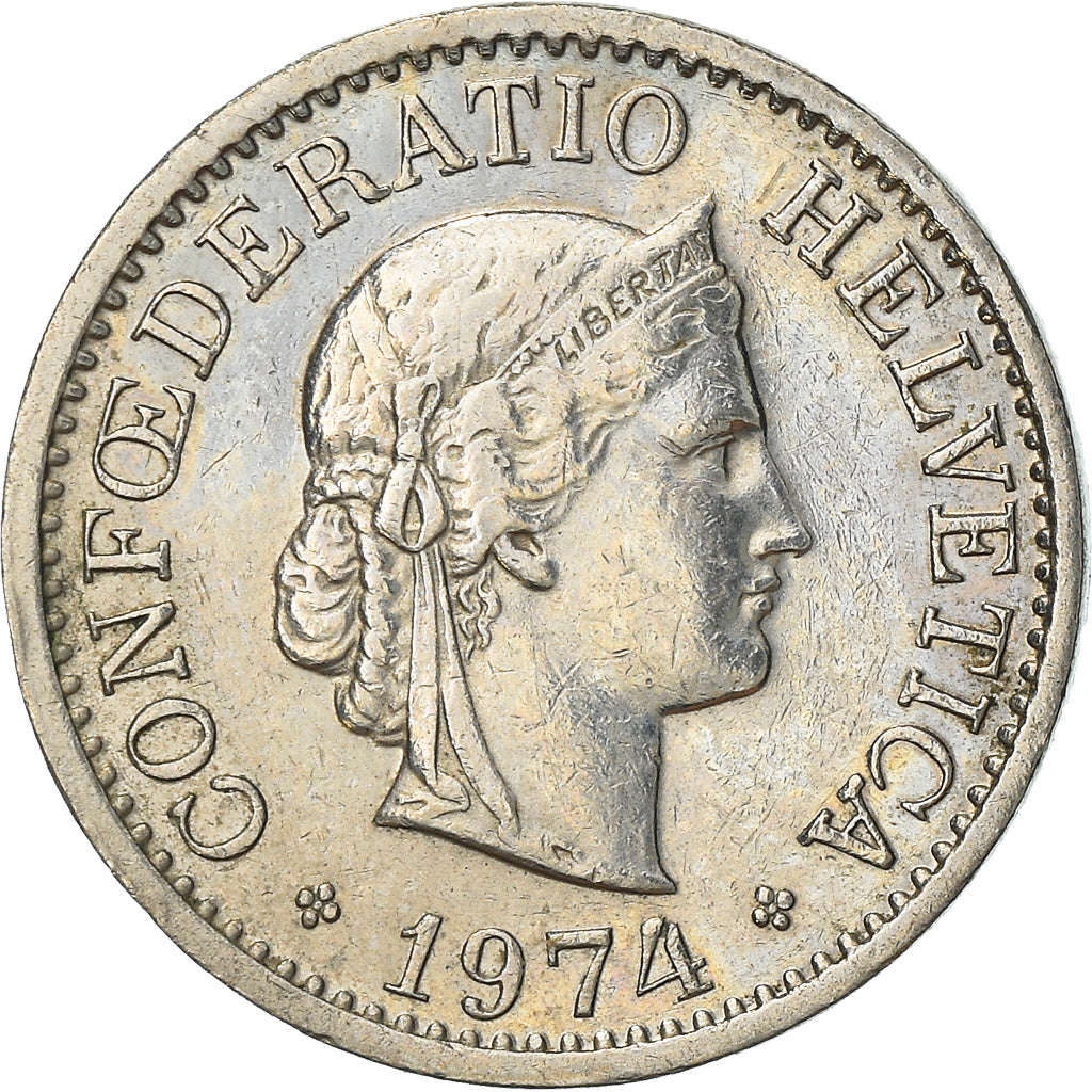 Monnaie, Suisse, 10 Rappen, 1974, Bern, TB+, Copper-nickel, KM:27