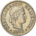 Moneta, Svizzera, 10 Rappen, 1973, Bern, MB+, Rame-nichel, KM:27