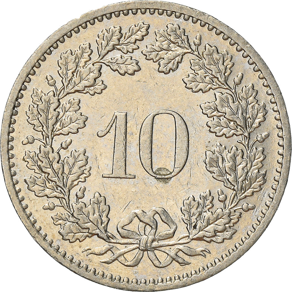 Coin, Switzerland, 10 Rappen, 1982, Bern, VF(30-35), Copper-nickel, KM:27