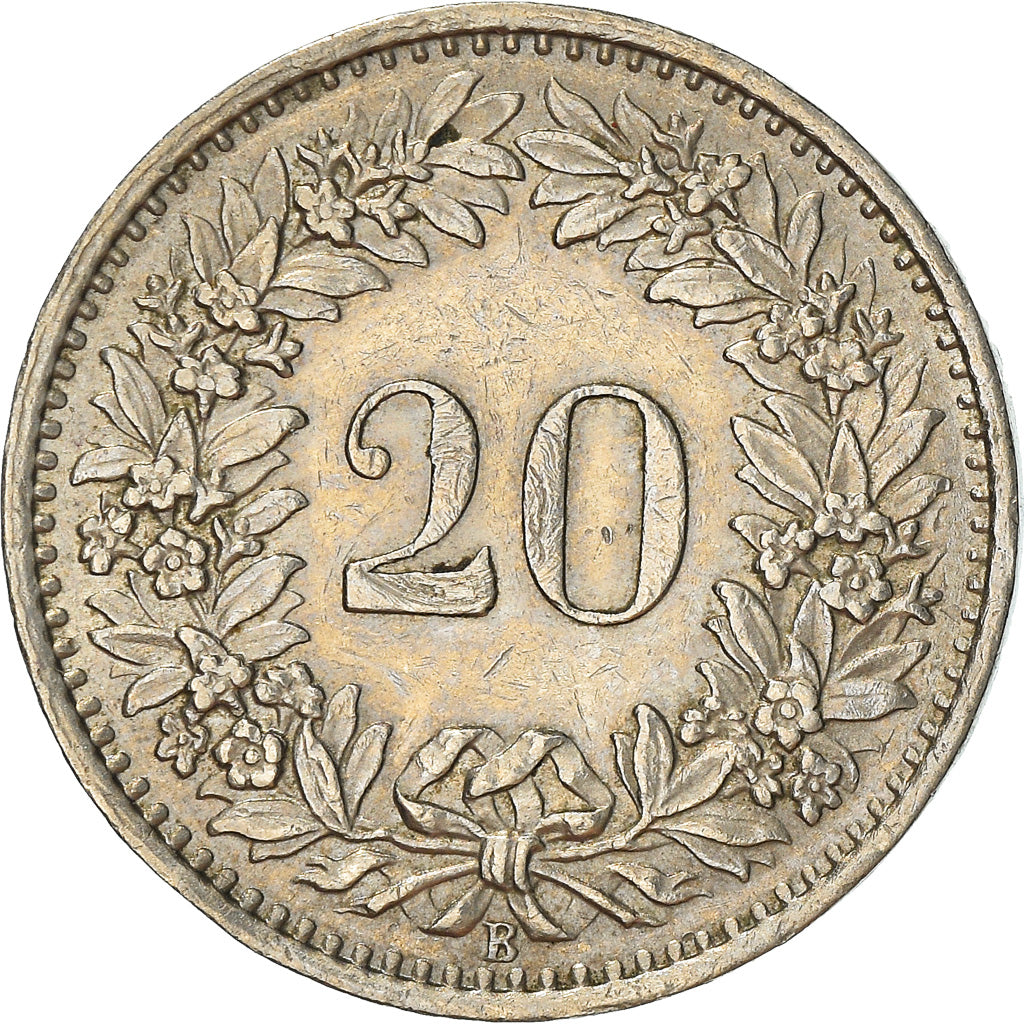 Monnaie, Suisse, 20 Rappen, 1968, Bern, TTB+, Copper-nickel, KM:29a