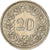 Munten, Zwitserland, 20 Rappen, 1968, Bern, ZF+, Copper-nickel, KM:29a