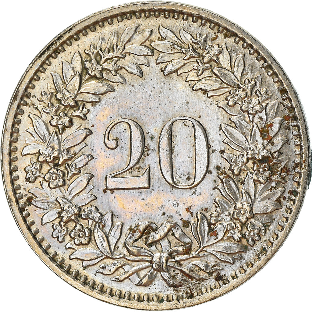 Monnaie, Suisse, 20 Rappen, 1970, Bern, TB, Copper-nickel, KM:29a