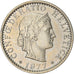 Moeda, Suíça, 20 Rappen, 1977, Bern, AU(50-53), Cobre-níquel, KM:29a