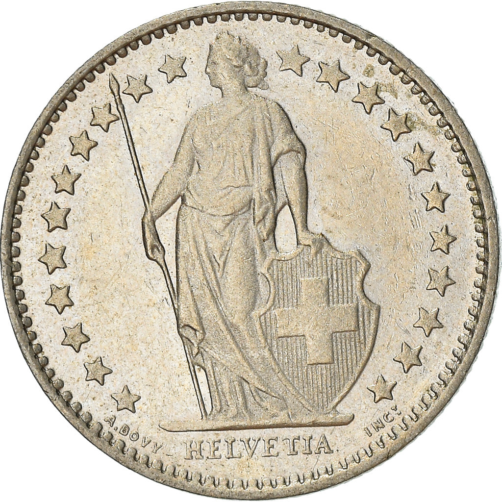Moneta, Svizzera, 1/2 Franc, 1981, Bern, MB+, Rame-nichel, KM:23a.1