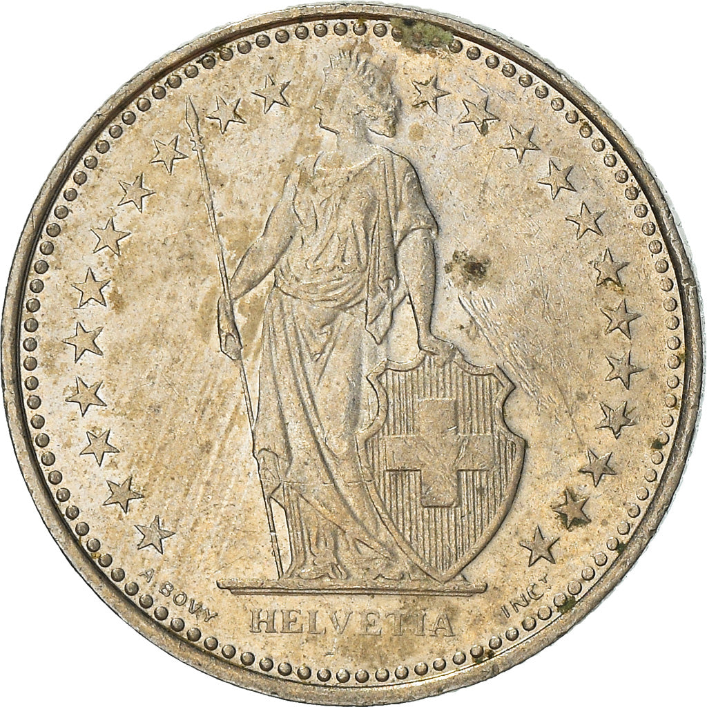 Moneta, Svizzera, 1/2 Franc, 1985, Bern, BB, Rame-nichel, KM:23a.3