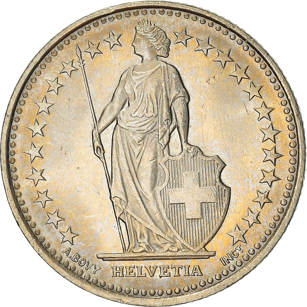 Moeda, Suíça, 1/2 Franc, 2009, Bern, AU(55-58), Cobre-níquel, KM:23a.3