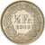 Coin, Switzerland, 1/2 Franc, 2009, Bern, AU(55-58), Copper-nickel, KM:23a.3
