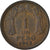 Moeda, Chile, Peso, 1943, VF(30-35), Cobre, KM:179