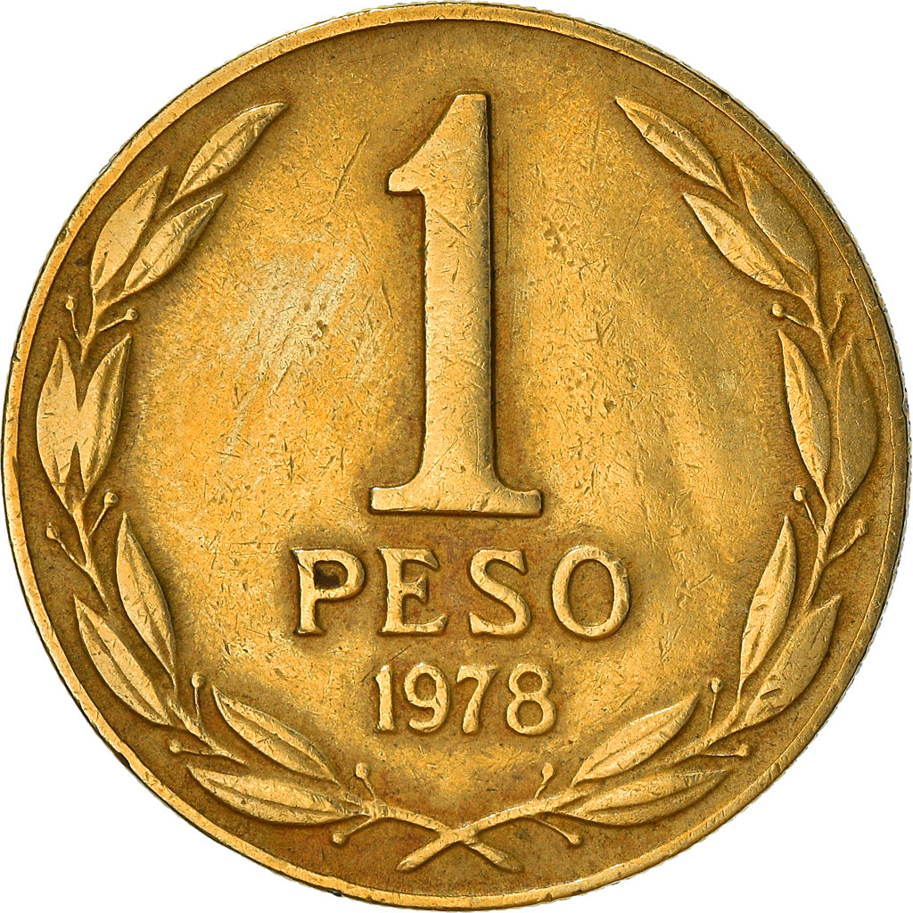 Moneta, Cile, Peso, 1978, MB+, Alluminio-bronzo, KM:208a