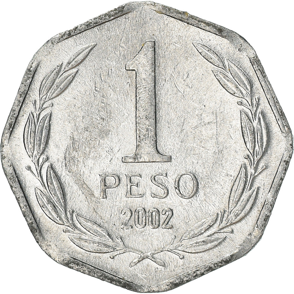 Monnaie, Chile, Peso, 2002, Santiago, TTB, Aluminium, KM:231
