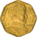 Moneda, Chile, 5 Pesos, 1993, Santiago, MBC+, Aluminio - bronce, KM:232
