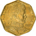 Coin, Chile, 5 Pesos, 1994, Santiago, AU(55-58), Aluminum-Bronze, KM:232