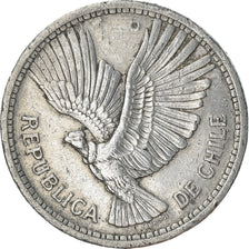 Moneda, Chile, 10 Pesos, 1957, BC+, Aluminio, KM:181