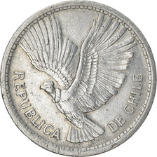 Moneda, Chile, 10 Pesos, 1958, Santiago, BC+, Aluminio, KM:181