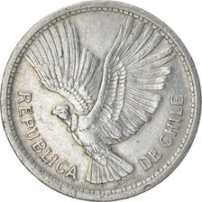 Coin, Chile, 10 Pesos, 1958, Santiago, VF(30-35), Aluminum, KM:181