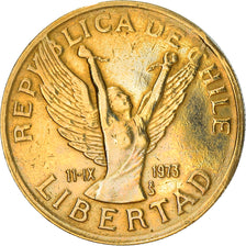 Münze, Chile, 10 Pesos, 1989, Santiago, S, Aluminum-Bronze, KM:218.2