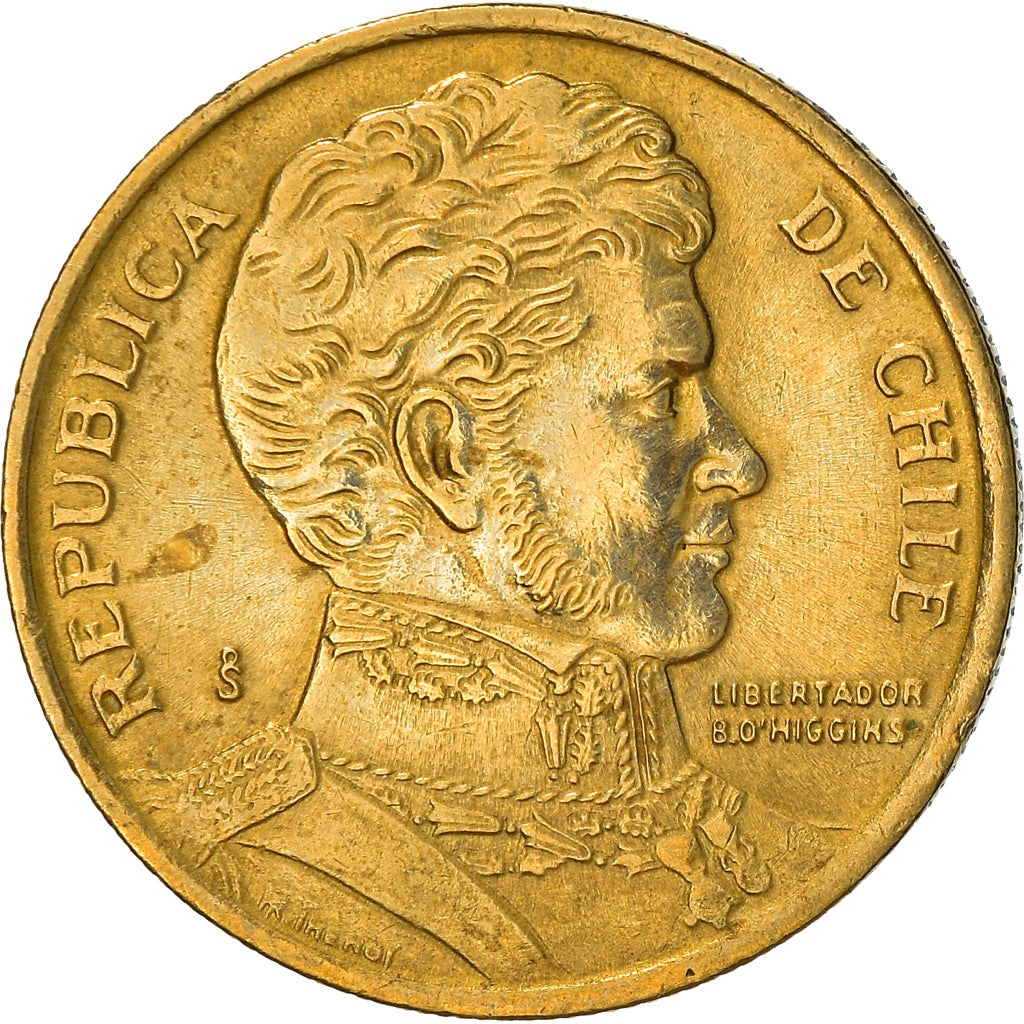 Moneda, Chile, 10 Pesos, 1993, Santiago, BC+, Aluminio - bronce, KM:228.2