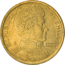 Monnaie, Chile, 10 Pesos, 2003, Santiago, TTB+, Aluminum-Bronze, KM:228.2