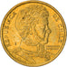 Coin, Chile, 10 Pesos, 2010, Santiago, EF(40-45), Aluminum-Bronze, KM:228.2