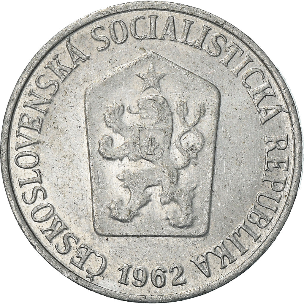 Coin, Czechoslovakia, Haler, 1962, AU(50-53), Aluminum, KM:51
