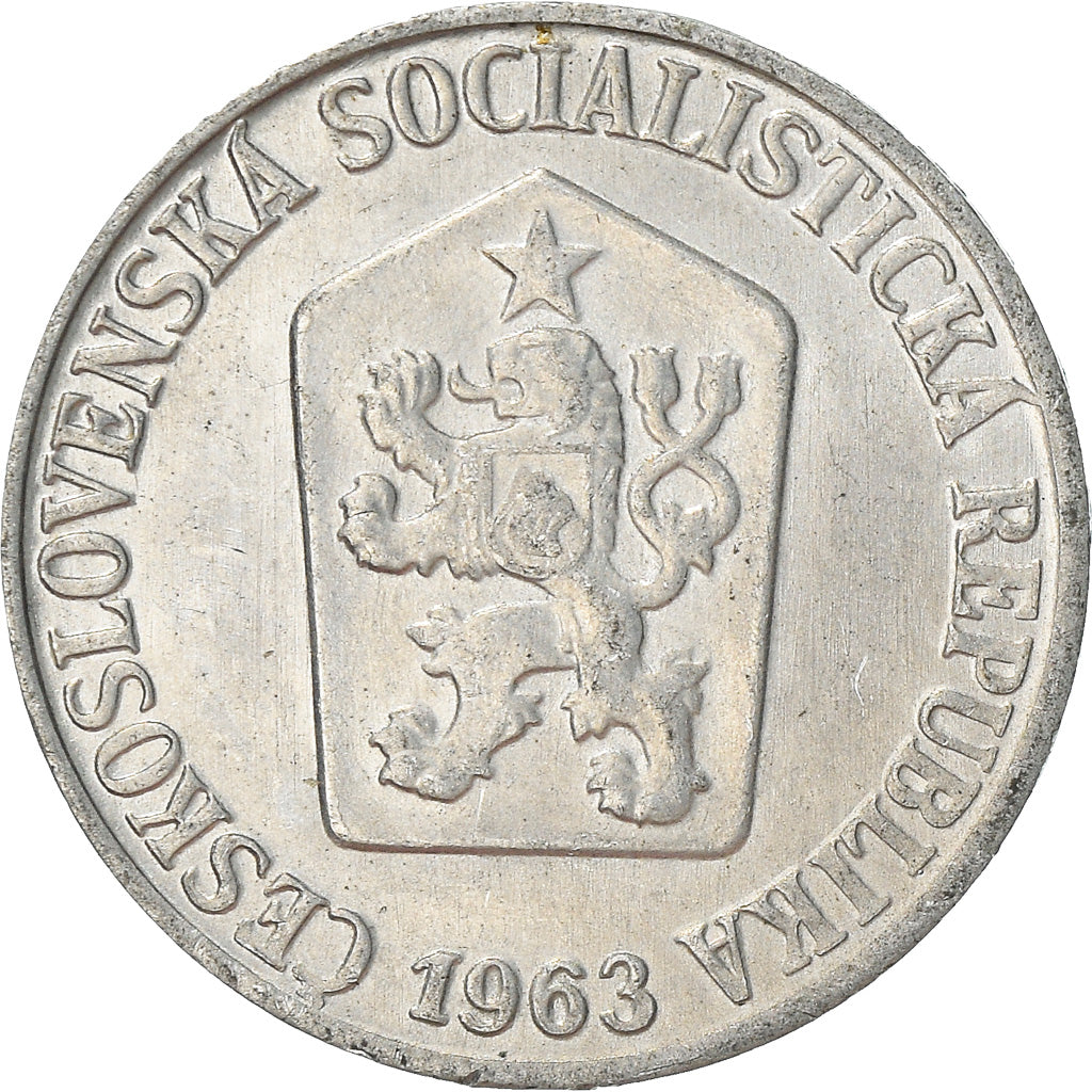 Moneta, Cecoslovacchia, 3 Halere, 1963, BB+, Alluminio, KM:52