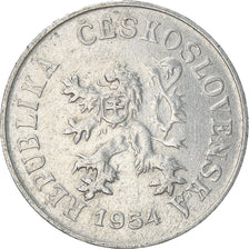 Monnaie, Tchécoslovaquie, 5 Haleru, 1954, TTB, Aluminium, KM:37