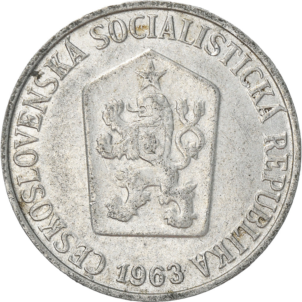 Moneta, Cecoslovacchia, 5 Haleru, 1963, BB+, Alluminio, KM:53