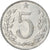Moneda, Checoslovaquia, 5 Haleru, 1963, MBC+, Aluminio, KM:53