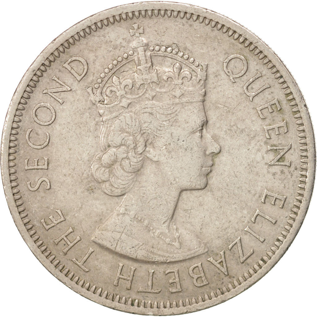 HONG KONG, Dollar, 1974, KM #35, AU(50-53), Copper-Nickel, 29.8, 11.64