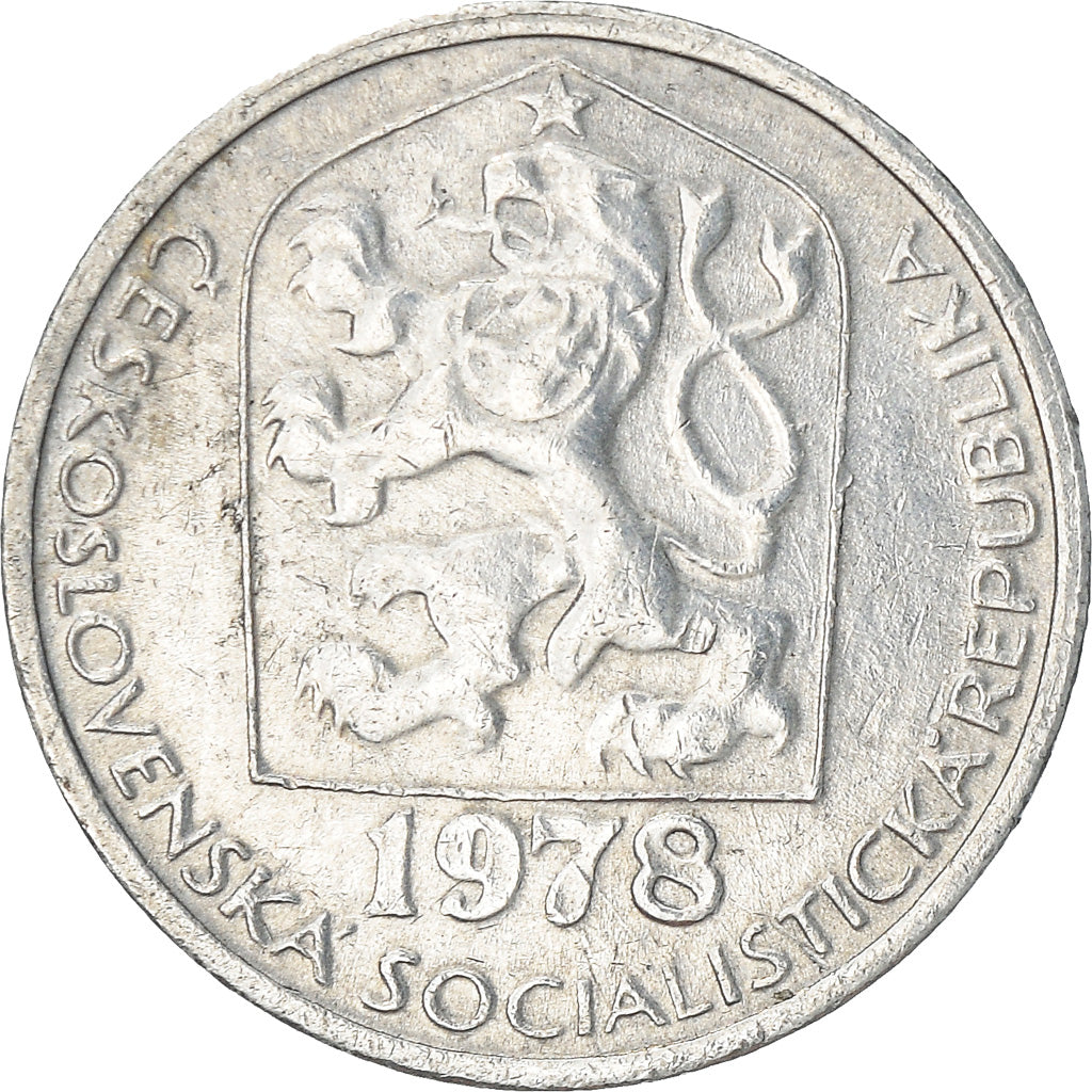 Munten, Tsjecho-Slowakije, 5 Haleru, 1978, ZF+, Aluminium, KM:86