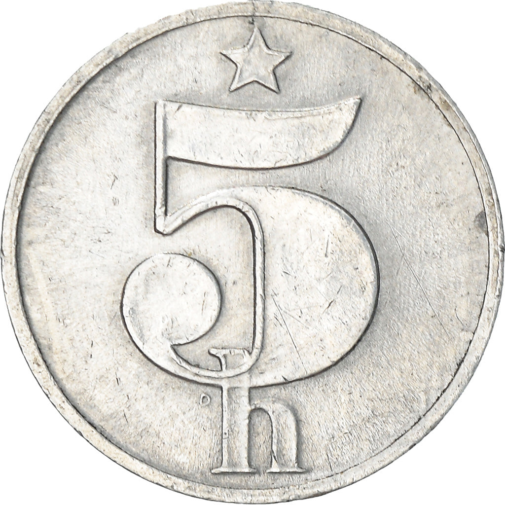 Munten, Tsjecho-Slowakije, 5 Haleru, 1978, ZF+, Aluminium, KM:86