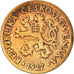 Moneta, Cecoslovacchia, 10 Haleru, 1927, MB, Bronzo, KM:3