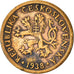 Moneta, Cecoslovacchia, 10 Haleru, 1938, MB+, Bronzo, KM:3