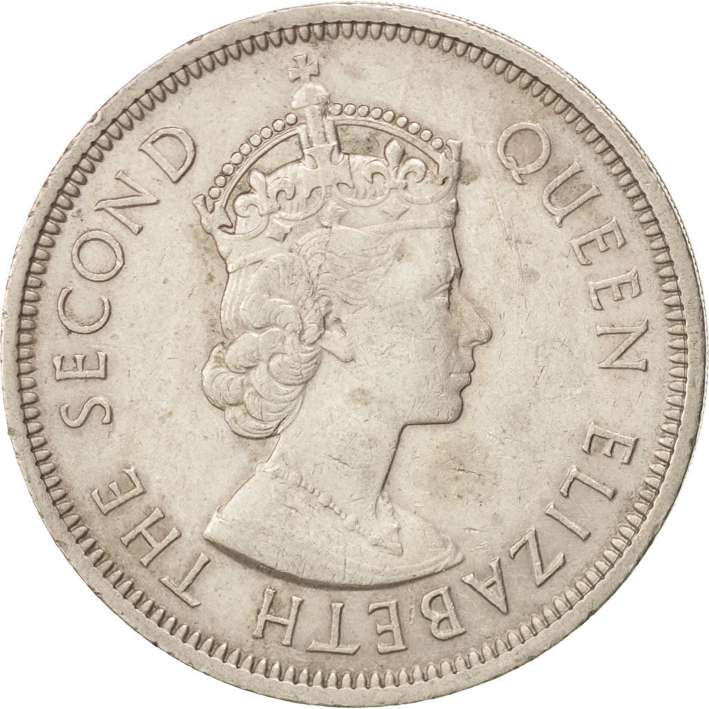 HONG KONG, Dollar, 1970, KM #31.1, AU(50-53), Copper-Nickel, 29.8, 11.73