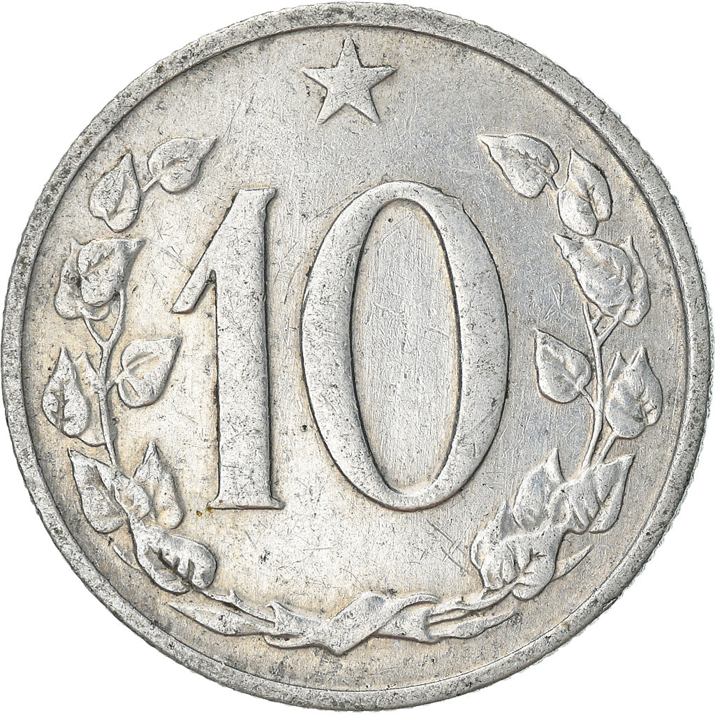 Monnaie, Tchécoslovaquie, 10 Haleru, 1963, TTB+, Aluminium, KM:49.1