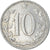 Moneda, Checoslovaquia, 10 Haleru, 1963, MBC+, Aluminio, KM:49.1