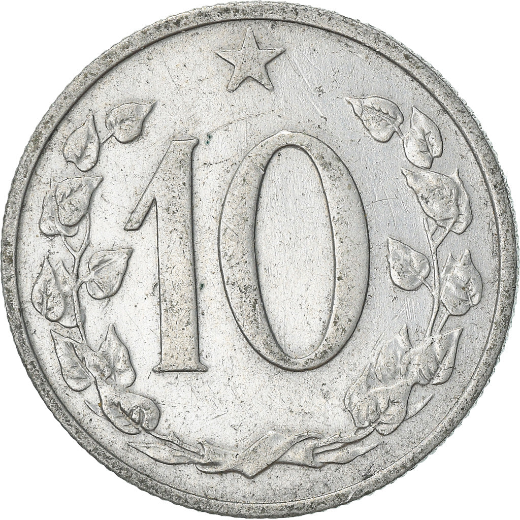 Monnaie, Tchécoslovaquie, 10 Haleru, 1965, TTB+, Aluminium, KM:49.1