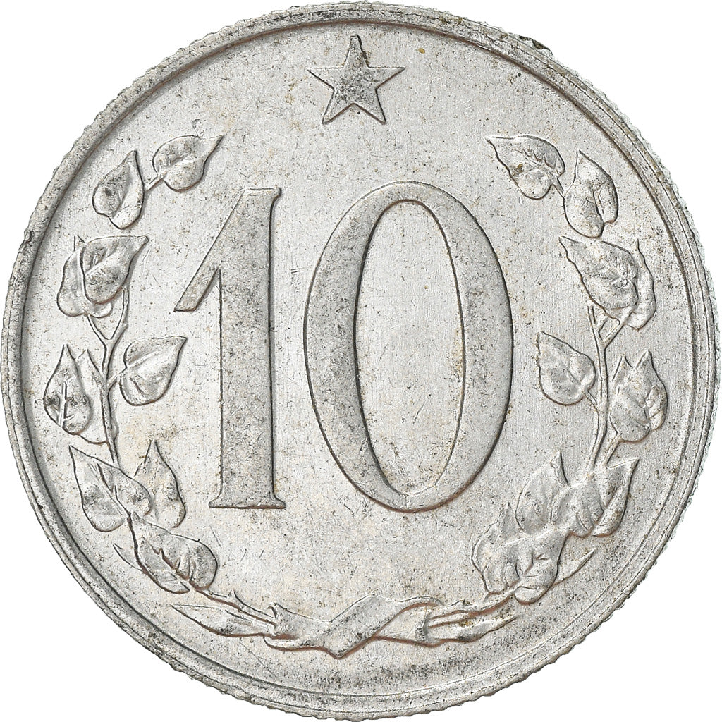 Monnaie, Tchécoslovaquie, 10 Haleru, 1969, TTB+, Aluminium, KM:49.1