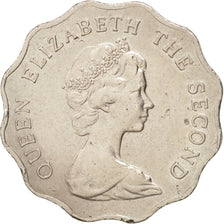 HONG KONG, 2 Dollars, 1975, KM #37, AU(50-53), Copper-Nickel, 28, 8.54