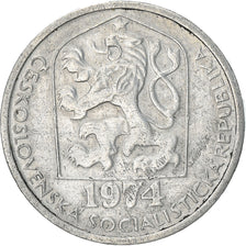 Munten, Tsjecho-Slowakije, 10 Haleru, 1974, FR+, Aluminium, KM:80