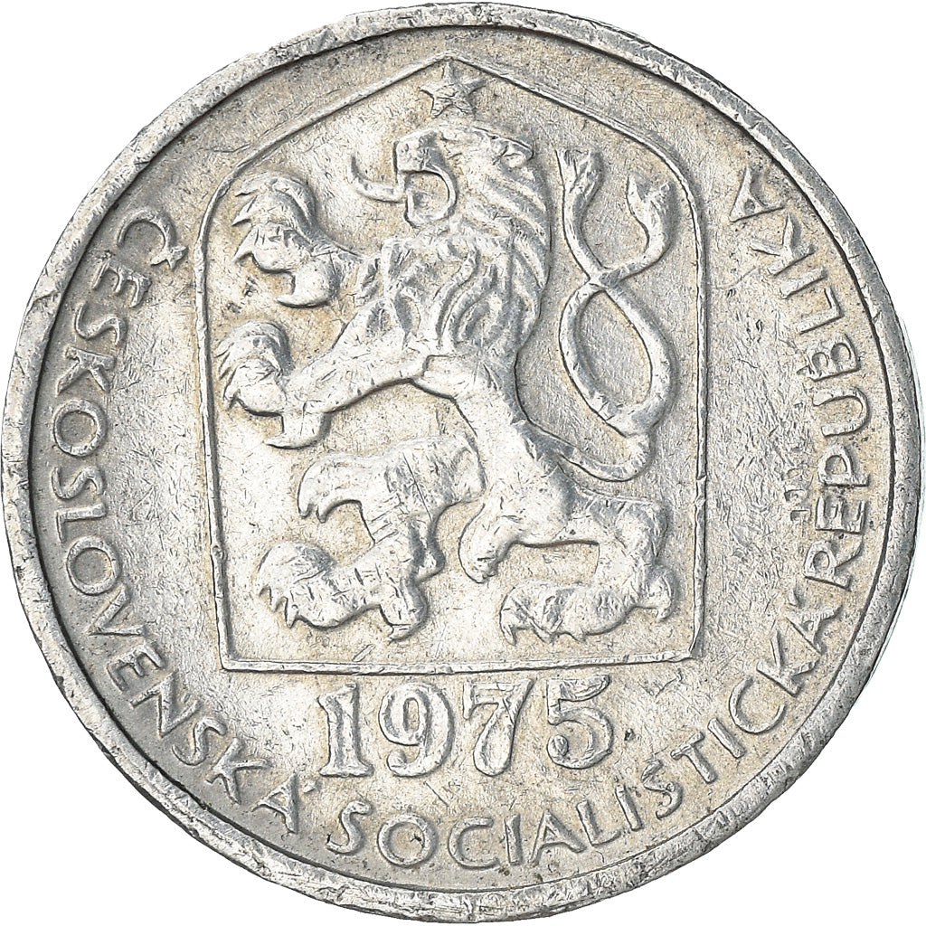 Münze, Tschechoslowakei, 10 Haleru, 1975, S+, Aluminium, KM:80