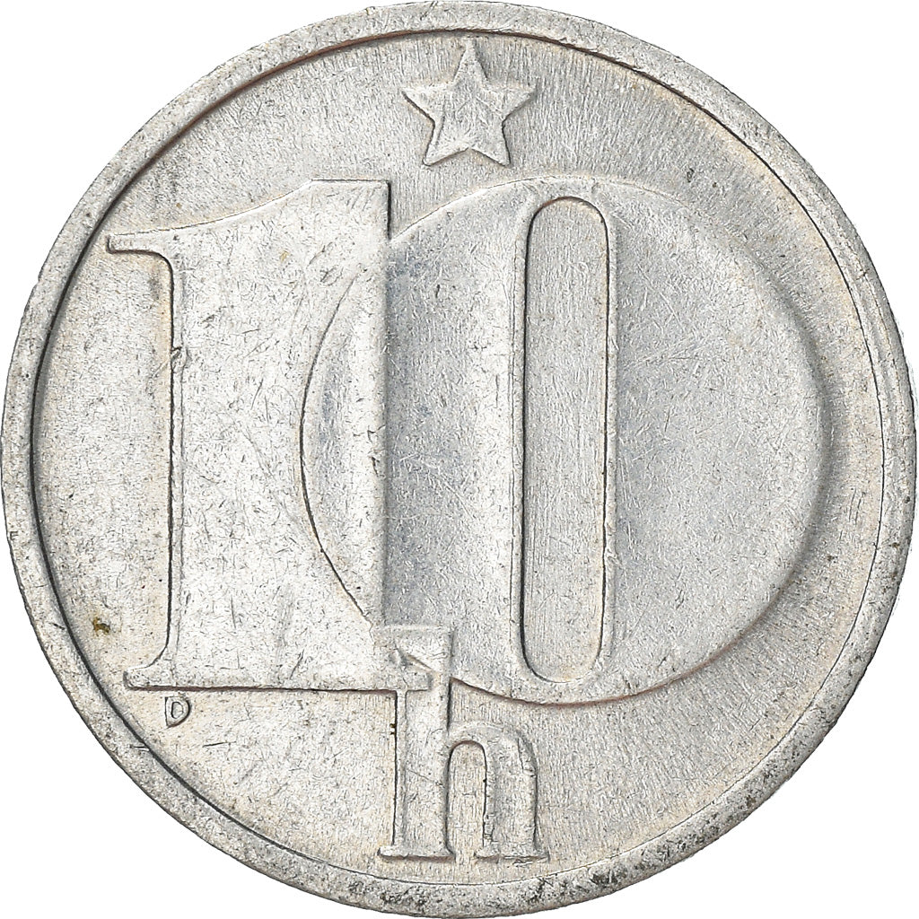 Moneta, Cecoslovacchia, 10 Haleru, 1979, BB+, Alluminio, KM:80