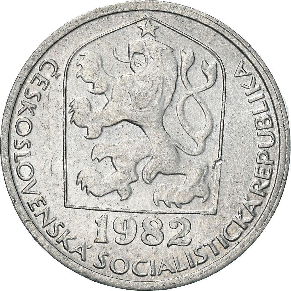 Moneta, Cecoslovacchia, 10 Haleru, 1982, SPL-, Alluminio, KM:80