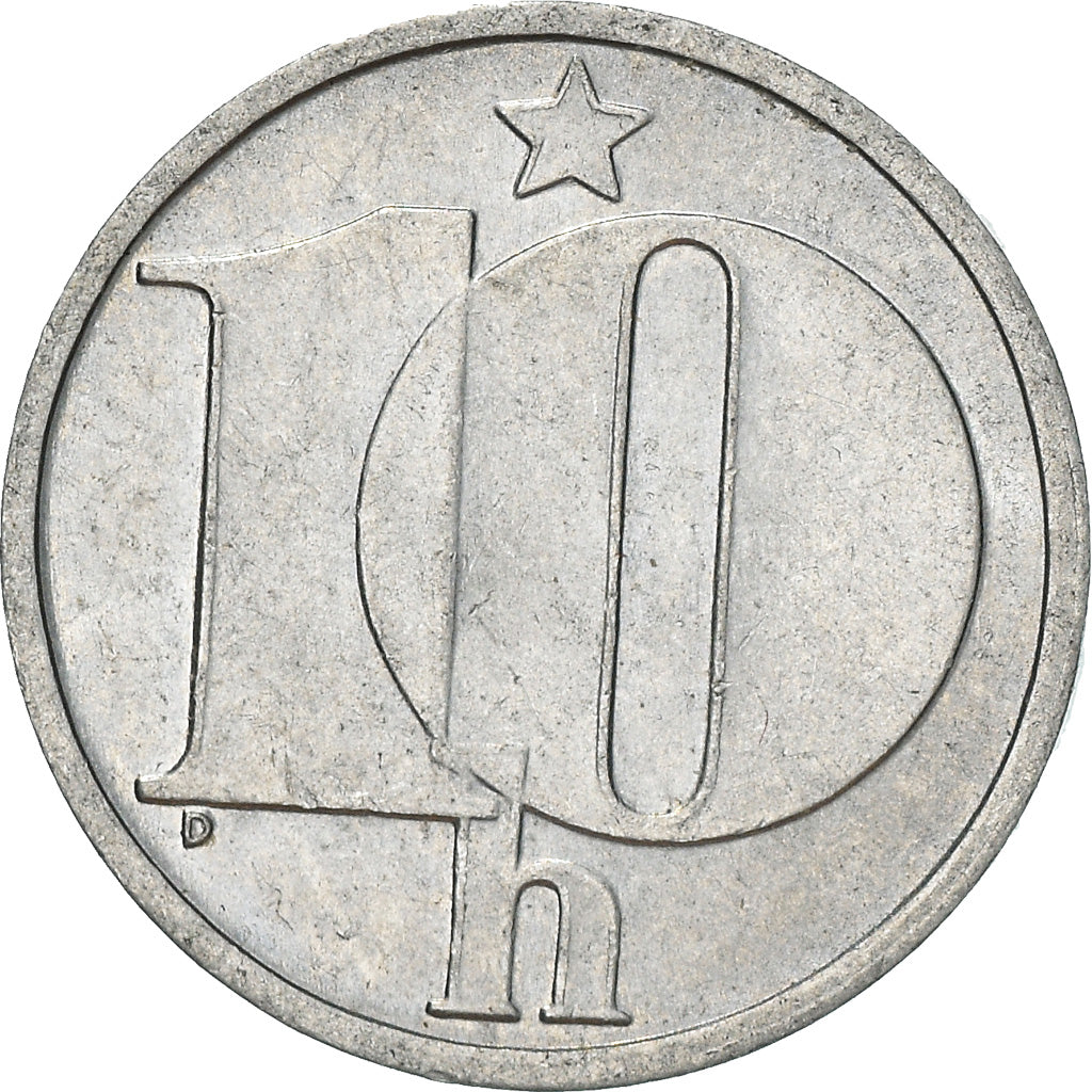 Moneta, Cecoslovacchia, 10 Haleru, 1982, SPL-, Alluminio, KM:80