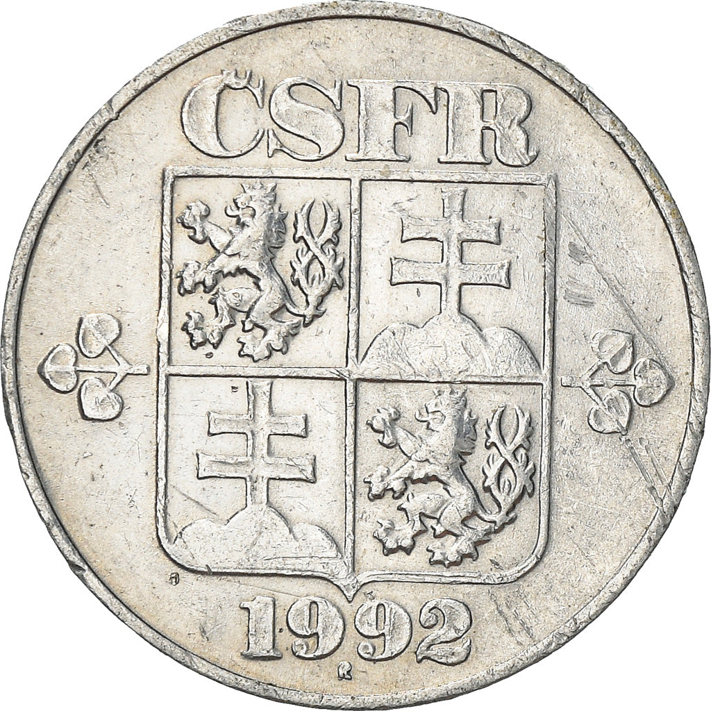 Moneta, Cecoslovacchia, 10 Haleru, 1992, MB+, Alluminio, KM:146
